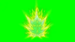 Super Saiyan Aura Green Screen