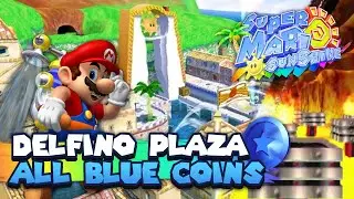 All 30 Blue Coins in Delfino Plaza Guide | Super Mario Sunshine | 3D All Stars Nintendo Switch