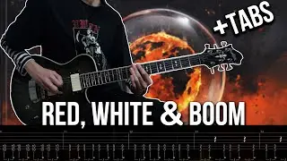 Motionless In White - Red, White & Boom [GUITAR COVER + SCREEN TABS]