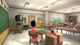 Kid gets grades put down and runs away from school (Plotagon)
