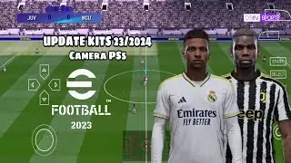 EFOOTBALL 2024 PPSSPP MOD ENGLISH VERSION LATEST UPDATE PES 2024 PSP CAMERA PS5