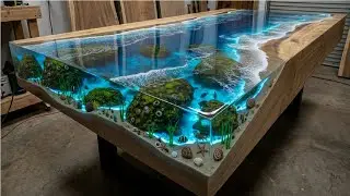 TOP Most Beautiful Epoxy Table Designs Using Resin Casting Technique Combined with Stone and Wood