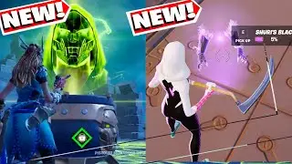 All New Mythics in Fortnite - Chapter 5 Season 4 Update ( Shuri , Gwenpool Dual Micro, doctor Doom)