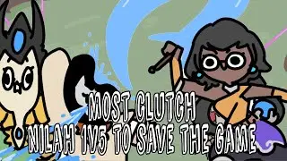 Most clutch Nilah 1v5 to save the game