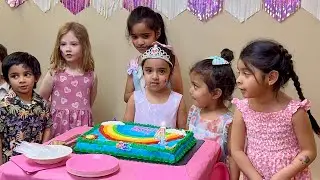 Birthday party for 4-year-old | 4 years old girl birthday party | Zaheen's birthday | Triple Sister