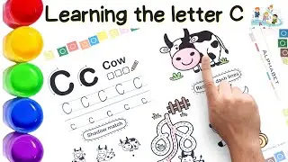 Learn Alphabets with Activity Sheets | Let's learn the letter C | Kids A-Z | #abcd #alphabet -🔠 C