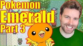 Pokemon Emerald - Walkthrough Part 3 - GBA Gameplay / Blind Playthrough - Petalburg Woods