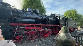 Eisenbahnmuseum Bochum Herbstfest 2024 P8 fährt von Drehscheibe
