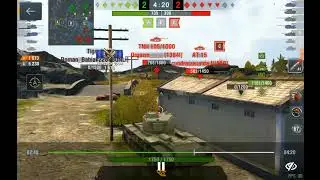 Первый бой на Кв-4 и уже так хорошо!#wotblitz #wotbestmoments #wotblitzkv4