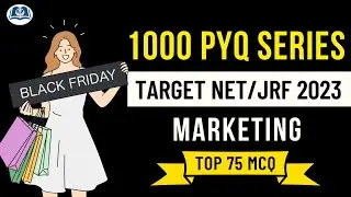 1000 PYQ Series | Part VIII | UGC NET 2023 | Commerce | Management | Marketing Management