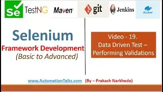Selenium Framework - Basic- 19. Data Driven Test- Part 4.   Perform validations