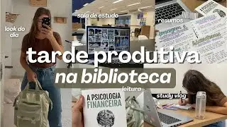UMA TARDE PRODUTIVA NA BIBLIOTECA DA FACULDADE | estudando pra mais um semestre e revisando conteúdo