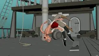 Cartoony animation - final blocking
