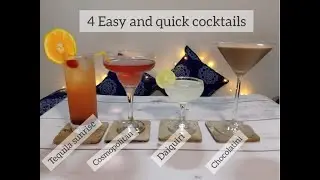 4 Quick and Easy cocktails to Make at Home| Four easy classic cocktails | The Mixologist