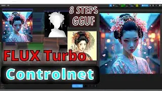 ComfyUI Tutorial : How To Create Images Using 8 Steps Flux Turbo Model #comfyui #flux  #fluxturbo