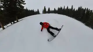 Skidding at BackBowl in Vail, Co(Heavy Snow)