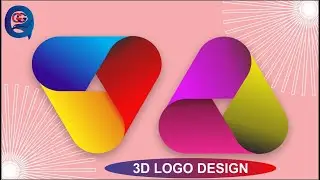 How To Draw 3D logo Design in Coral Draw #designlogo  #graphicdesign #logo2023 #coraldrawtutorial