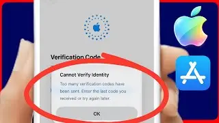 Apple ID:Too Many Verification Codes Have Been Sent. Enter the Last Code You Received or Try Again 