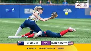 HIGHLIGHTS Australia v USA | XVII WBSC Women’s Softball World Cup - Group A