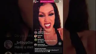 Adore Delano answering fan questions on Instagram Live