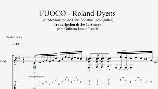 FUOCO - de Roland Dyens - Tablatura por Jesús Amaya...