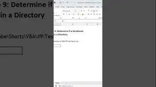 Workbook Existence Checker Using VBA in Excel: Tutorial #vba #tipsandtrick