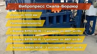 Вибропресс Скала с модулем загрузки смеси для бордюров БР100.30.15