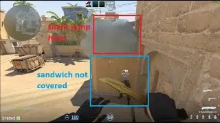 CS2 New Mirage stairs smoke that doesn't spread into sandwich