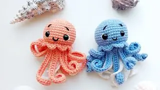 Croșetăm meduze/Tutorial/ How to crochet jellyfish amigurumi