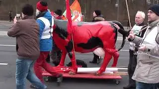 Bauernhöfe statt Agrarindustrie .Großdemo Berlin 21.1.2023