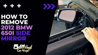 How to take off the mirror on an 2012 BMW 650i