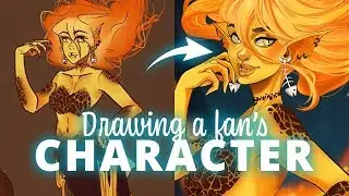 Drawing a FAN's DRAWING + GIVEAWAY⭐️100K subs special ⭐️