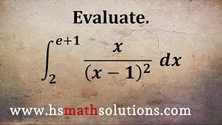 Definite Integral with Change of Variables, U-Substitution - Includes Natural Log (Example)