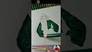 scatch for high fashion design beautiful scatch drowning art pencil and colourfull by Alii IS 😉