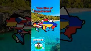 True Size of Kazakhstan! #shorts #viral #fypシ #kazakhstan