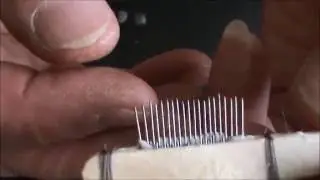 Гребешок-чесалка для материалов мушек. Scallop-comb for fly materials.