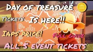 Days of treasure🪙 is here! All 5 event tickets! Full guide| iaps price| tickets| @skycotl123#skycotl