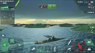 [Battle of warships] USS Montana Hit hard move fast !
