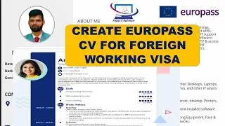 Europass CV for Europe jobs || Europe Work Permit Visa || Europe CV Format || Best CV Format Link