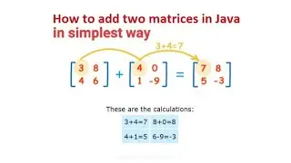 addition of two matrices or 2D arrays in java