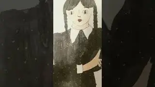 мой рисунок уэнсдей