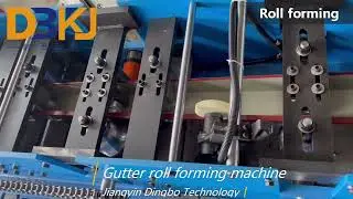 Rain Gutter Roll Forming Machine 15m / Min PPGI Square Steel