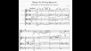 Elegy for String Quartet in C Minor By Sissel (with Score)