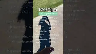 PCOS labs to get checked! 