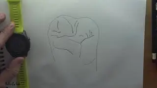 Зубной техник рисует зуб за 60 сек. Часть 1. Design tooth. draw the teeth