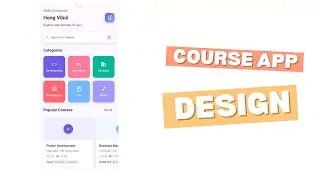 Course App UI in Flutter