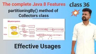 Java 8 features - class 36 - Collectors class ||partitioningBy() method ||complete summary
