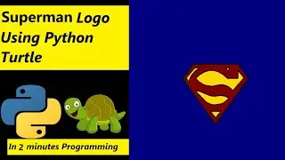 How to draw superman logo using python turtle 