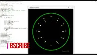 Analog Clock Using Turtle Graphics