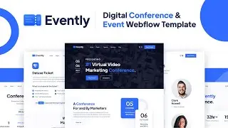 Evently - Conference Webflow Template | BRIX Templates